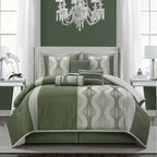 Nanshing Daniella 7-Piece Modern Geometric Comforter Set