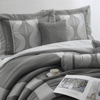 Nanshing Daniella 7-Piece Modern Geometric Comforter Set