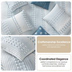 Nanshing Jessy Modern Striped 7 Piece Comforter Set