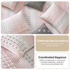 Nanshing Jessy Modern Striped 7 Piece Comforter Set