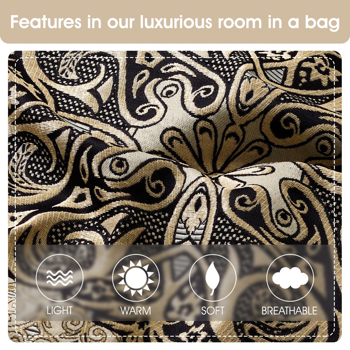 Nanshing Prince 7 Piece Elegant Medallion Comforter Set