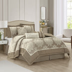 Nanshing Tiana 7 Piece Traditional Damask Comforter Set