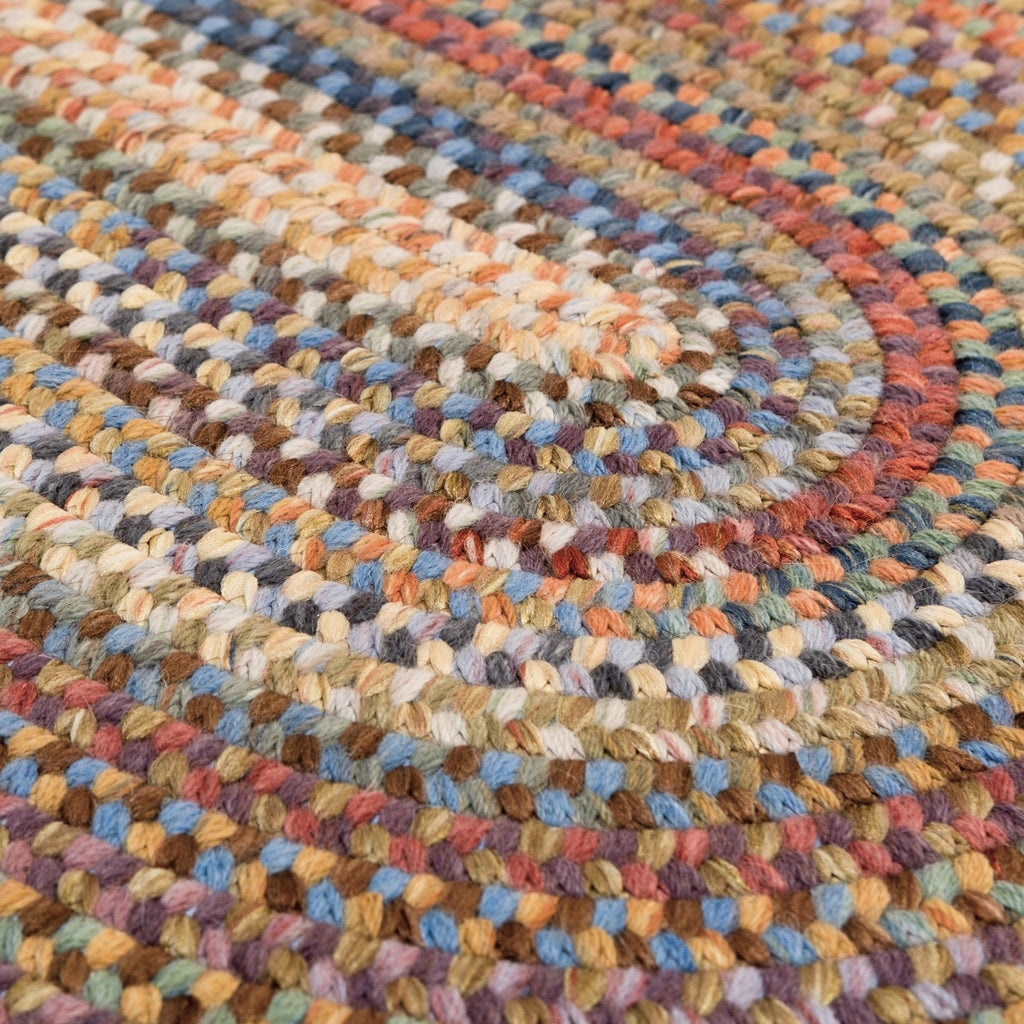 Colonial Mills New England Braid Multi Colored Wool Area Rug