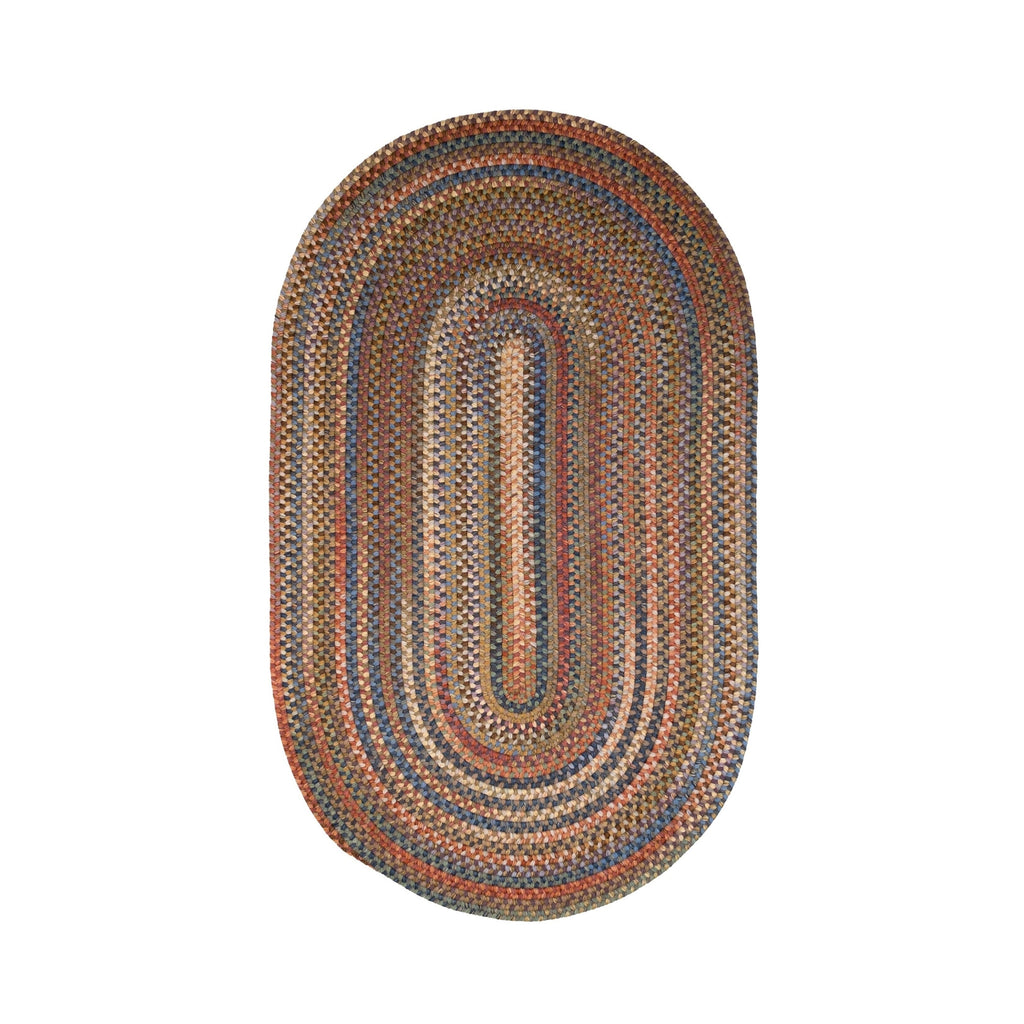 Colonial Mills New England Braid Multi Colored Wool Area Rug