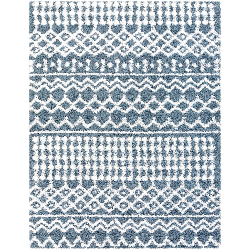Livabliss Newton Geometric Moroccan Trellis Shag Area Rug