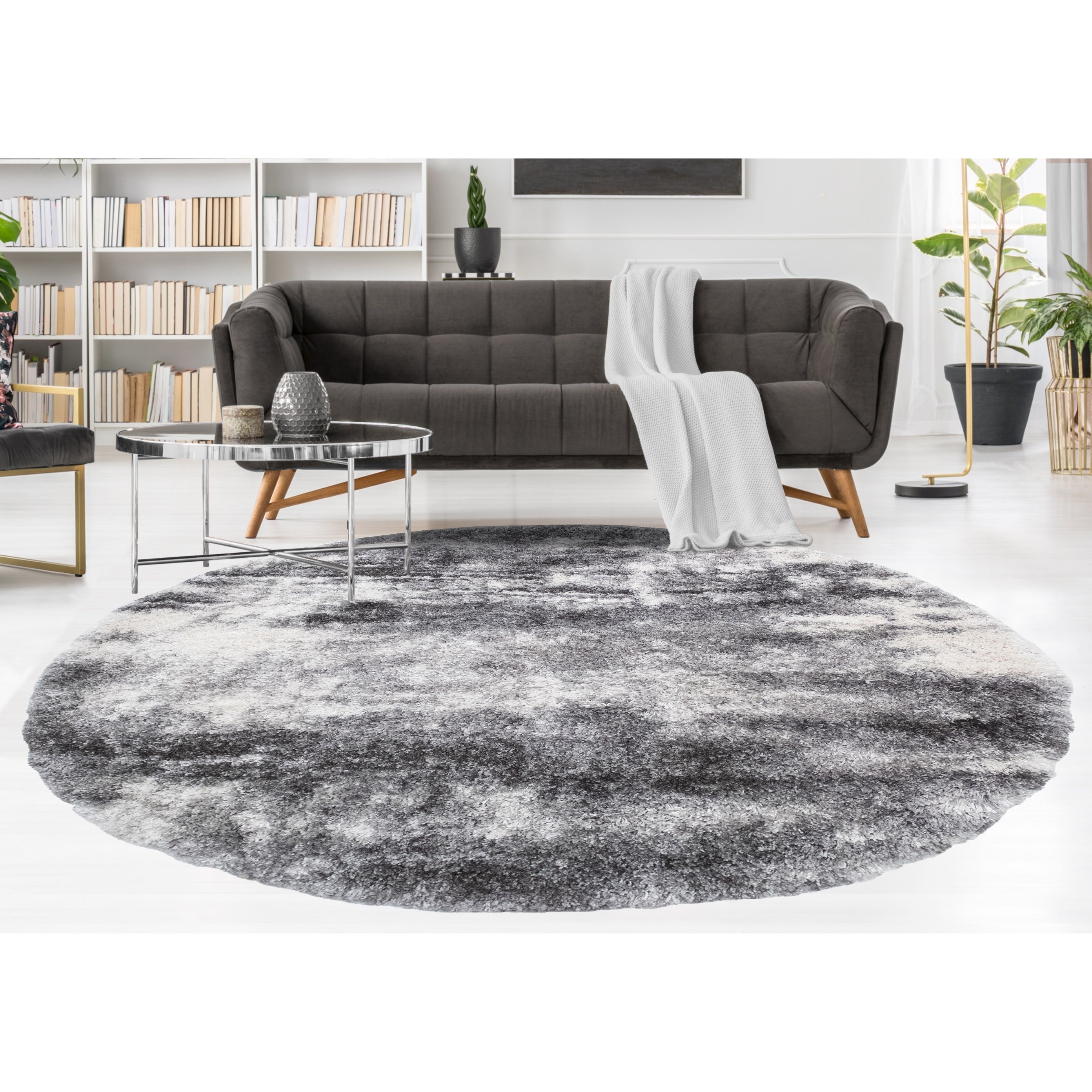 Noori Rug Lux Madison Abstract 2-Inch Shag Area Rug