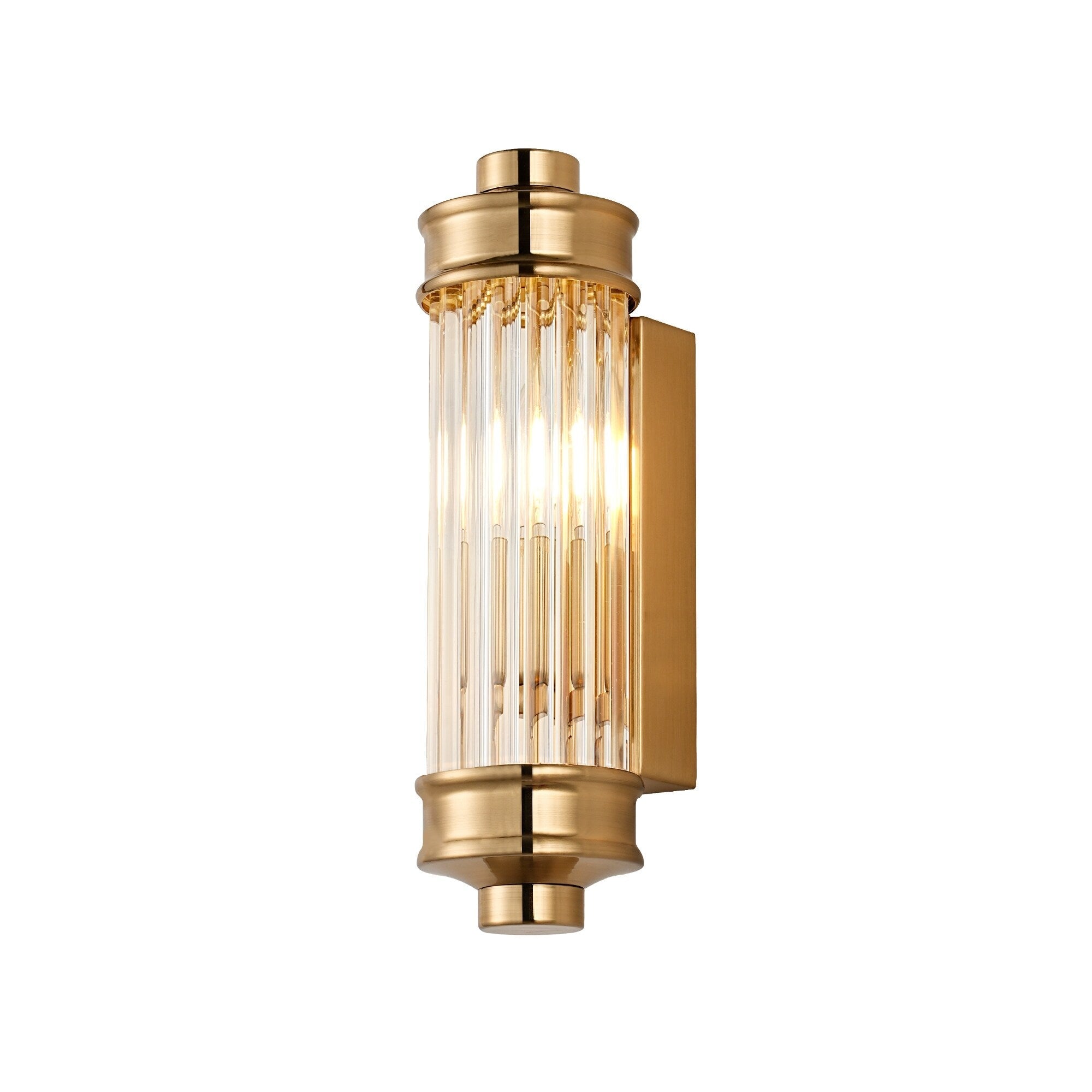 Nordic Postmodern Wall Sconce, European Wall Light in Simple Vintage Glass Crystal