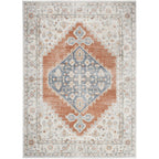Nourison Abby Machine Washable Indoor only Persian Distressed Area Rug