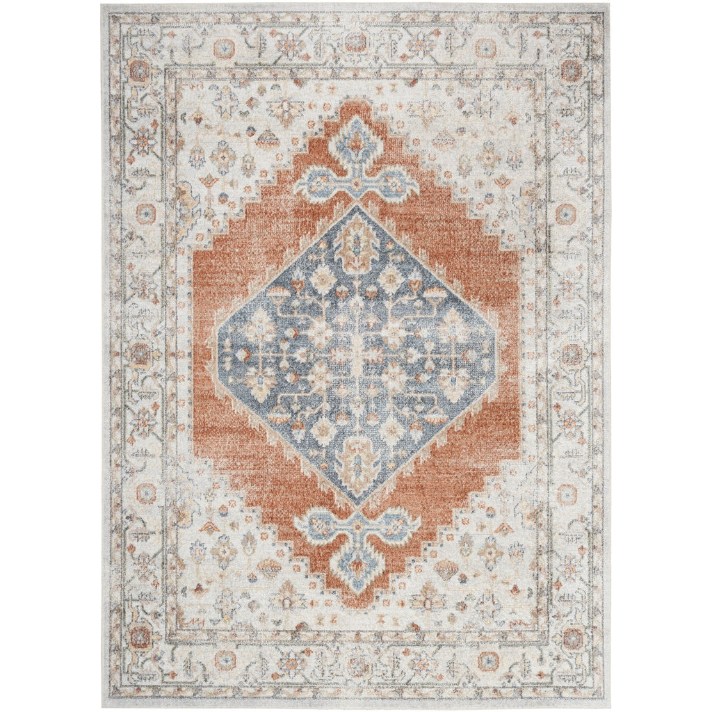 Nourison Abby Machine Washable Indoor only Persian Distressed Area Rug