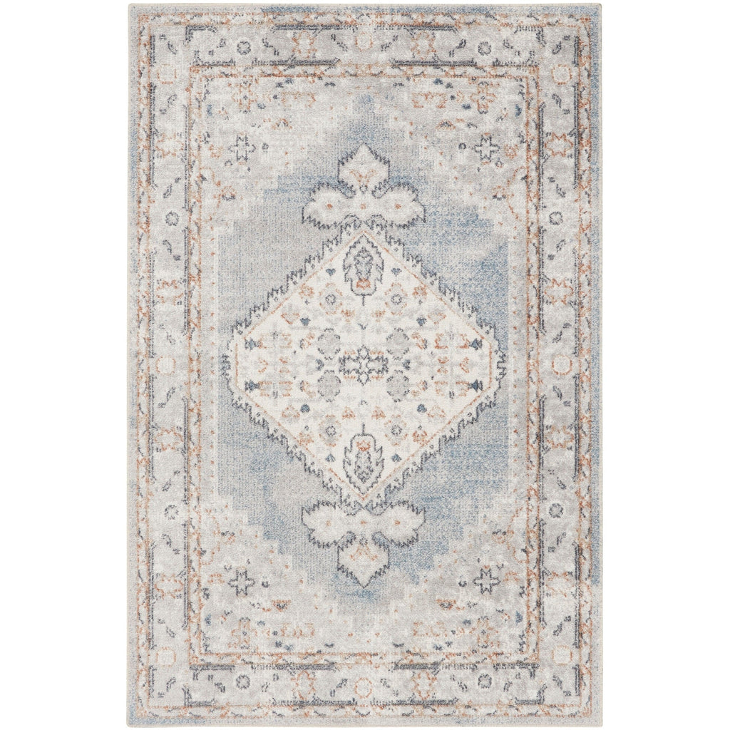 Nourison Abby Machine Washable Indoor only Persian Distressed Area Rug