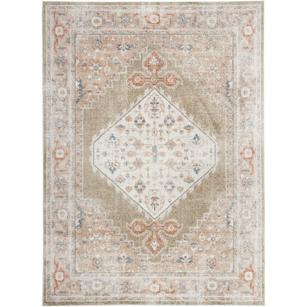 Nourison Abby Machine Washable Indoor only Persian Distressed Area Rug