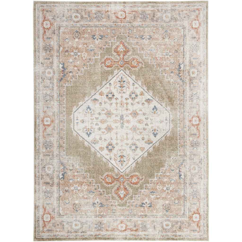 Nourison Abby Machine Washable Indoor only Persian Distressed Area Rug