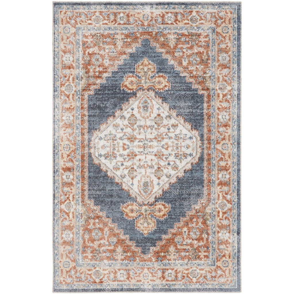 Nourison Abby Machine Washable Indoor only Persian Distressed Area Rug