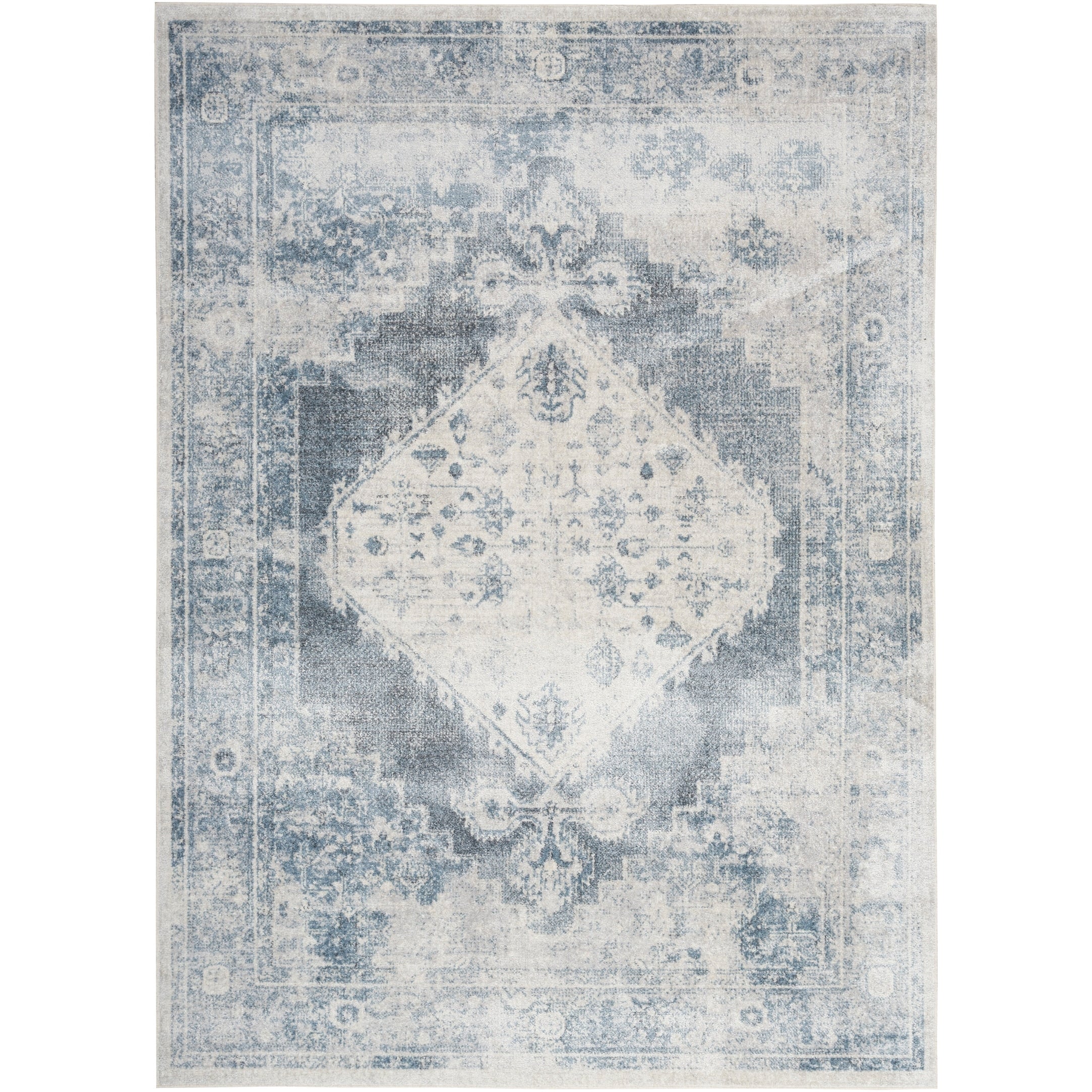 Nourison Abby Machine Washable Indoor only Persian Distressed Area Rug