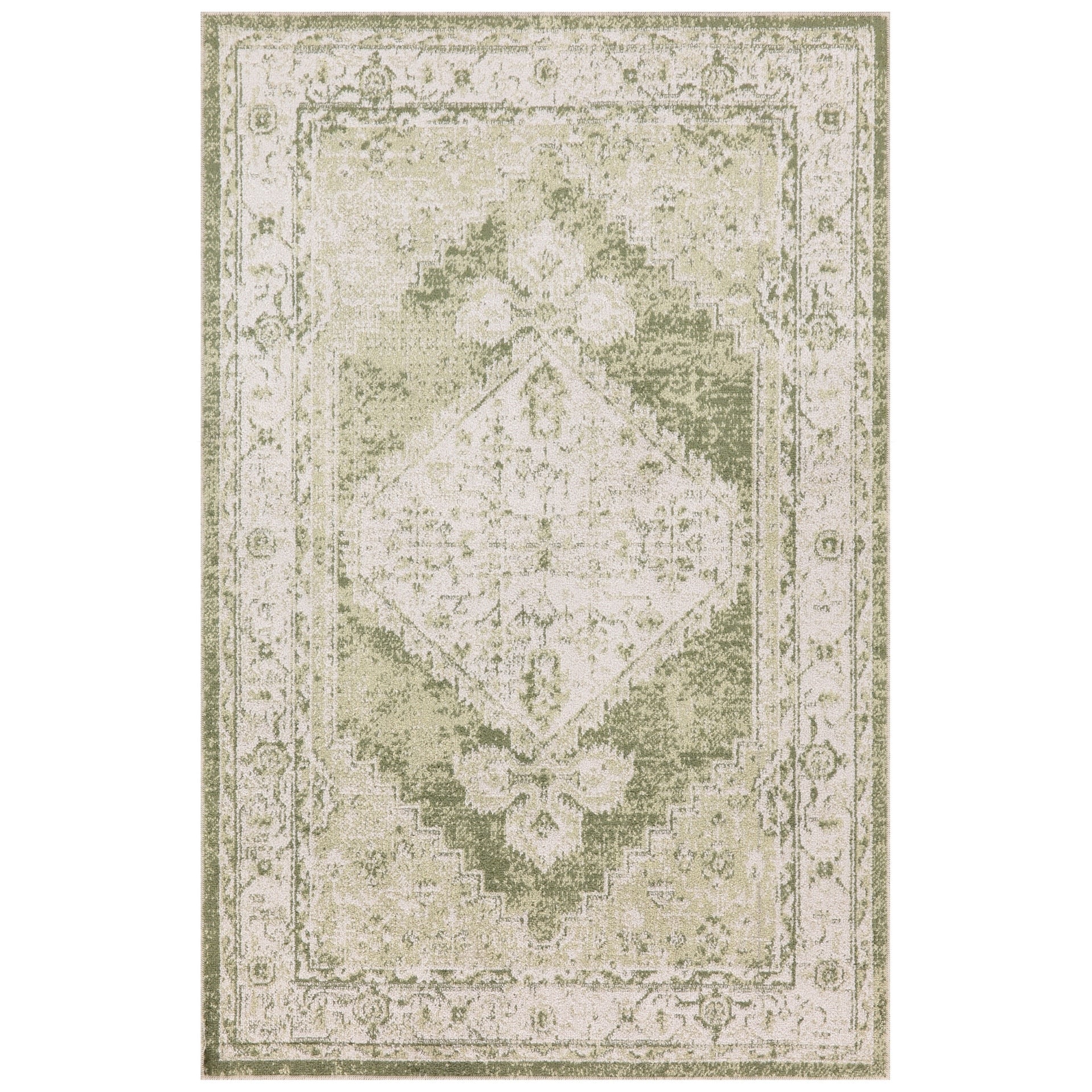 Nourison Abby Machine Washable Indoor only Persian Distressed Area Rug