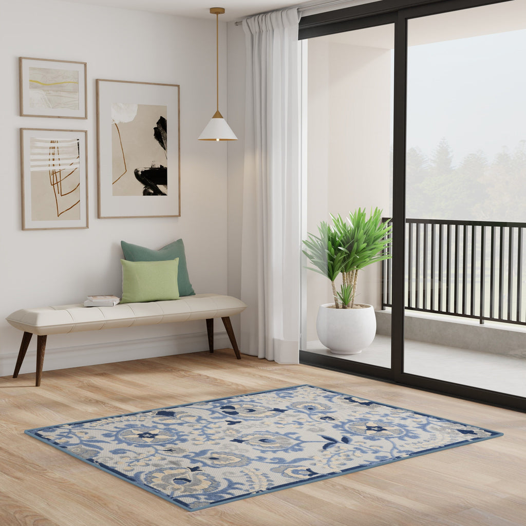 Nourison Alice Indoor/Outdoor Floral Area Rug