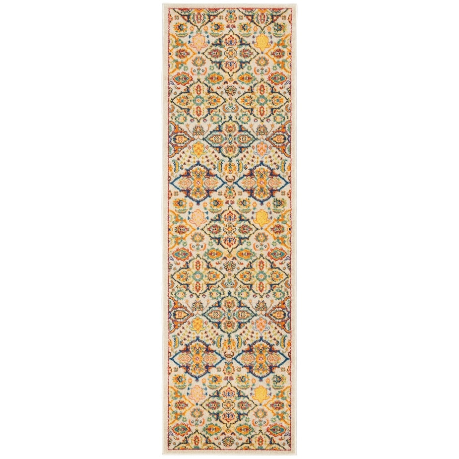 Nourison Allur Contemporary Boho Floral Medallion Area Rug