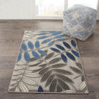 Nourison Aloha Leaf Print Vibrant Indoor/Outdoor Area Rug