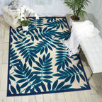 Nourison Aloha Leaf Print Vibrant Indoor/Outdoor Area Rug