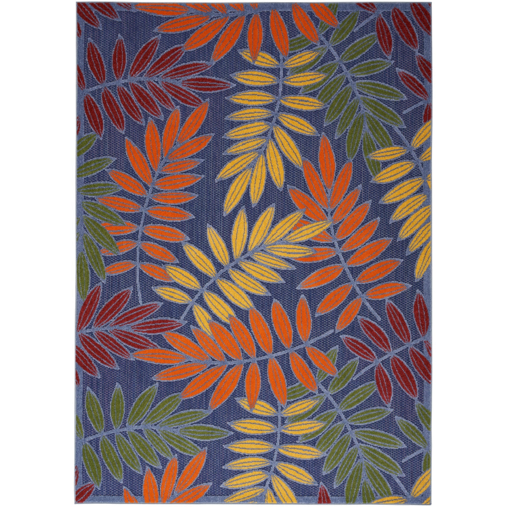 Nourison Aloha Leaf Print Vibrant Indoor/Outdoor Area Rug