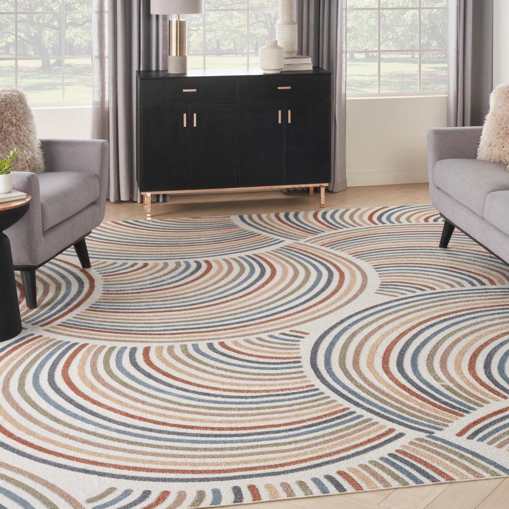 Nourison Astra Machine Washable All-over Design Area Rug