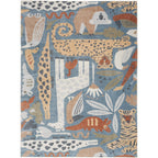 Nourison Astra Machine Washable Animal Print Area Rug