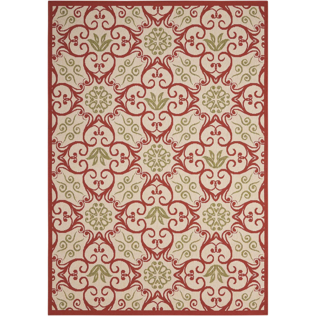 Nourison Caribbean Floral Geometric Indoor/Outdoor Area Rug