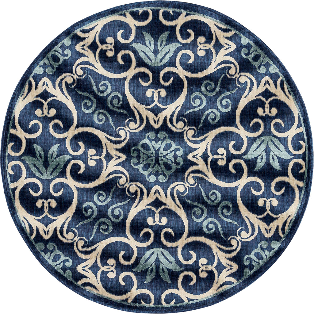 Nourison Caribbean Floral Geometric Indoor/Outdoor Area Rug