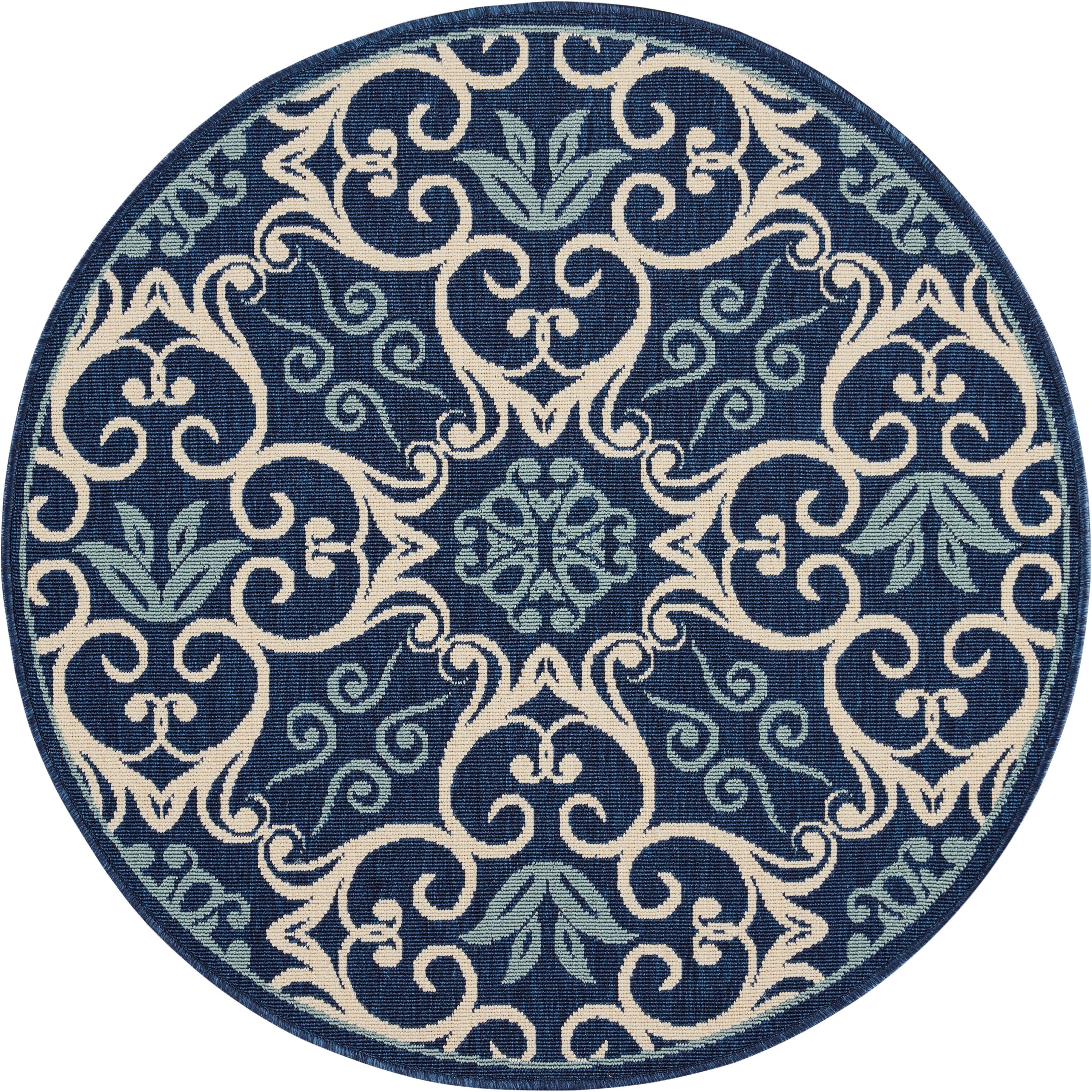 Nourison Caribbean Floral Geometric Indoor/Outdoor Area Rug