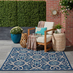 Nourison Caribbean Floral Geometric Indoor/Outdoor Area Rug