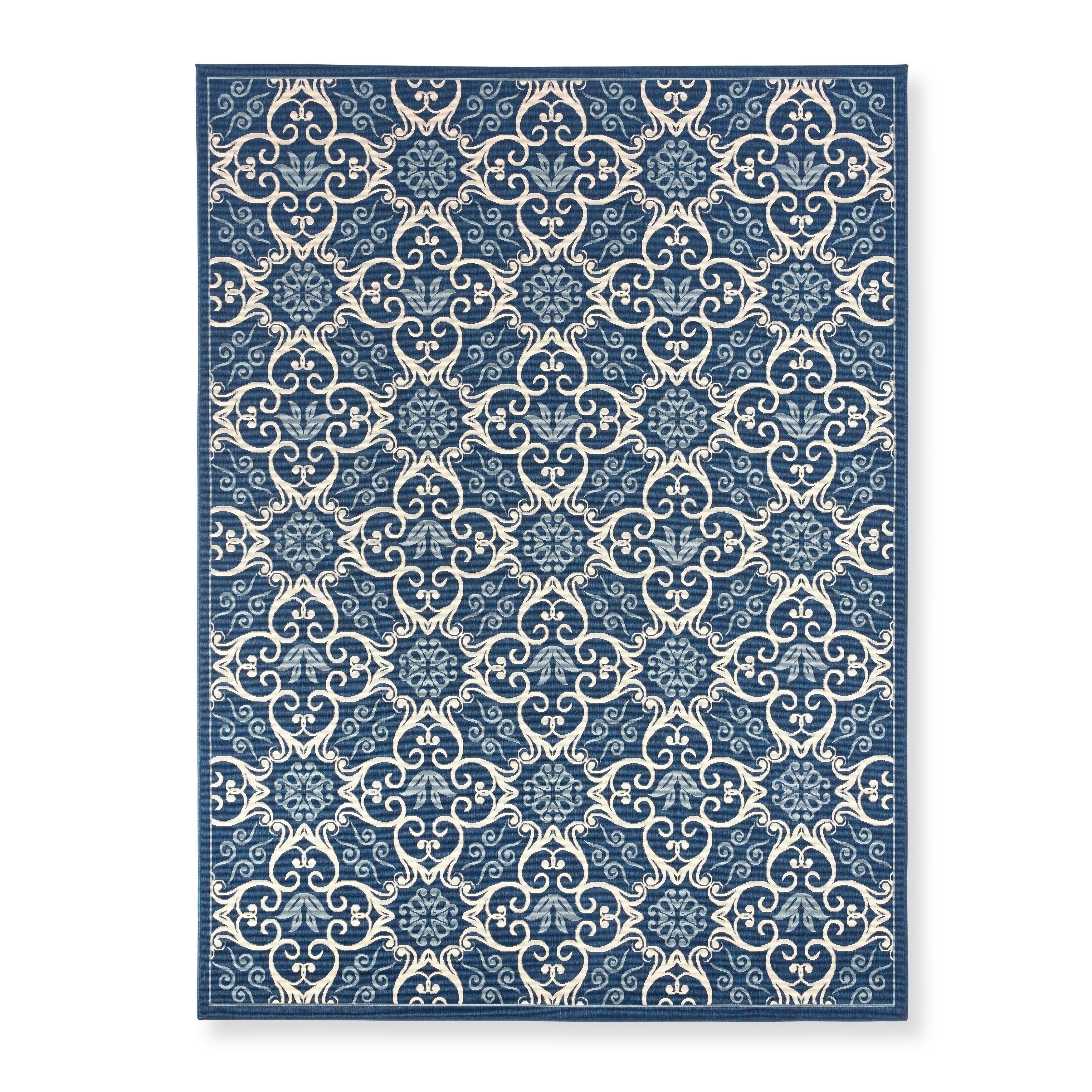 Nourison Caribbean Floral Geometric Indoor/Outdoor Area Rug