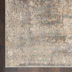 Nourison Concerto Distressed Abstract Beige Grey Area Rug
