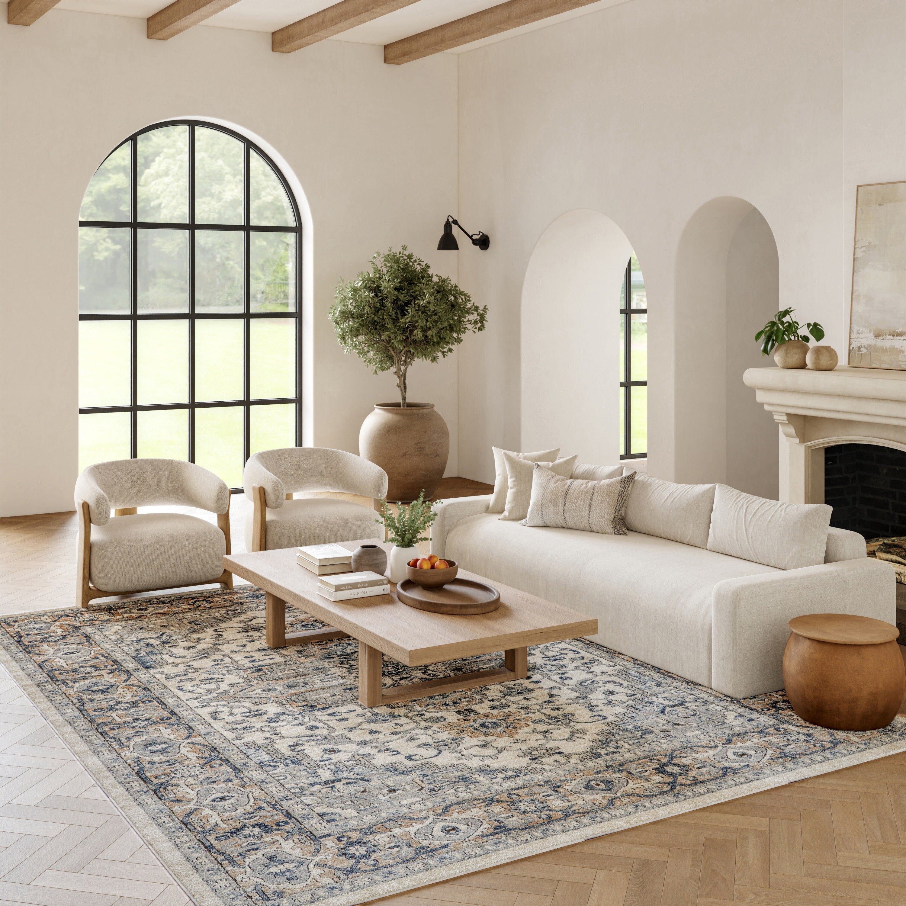 Nourison Concerto Classic Persian Medallion Area Rug.