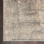 Nourison Concerto Distressed Abstract Beige Grey Area Rug