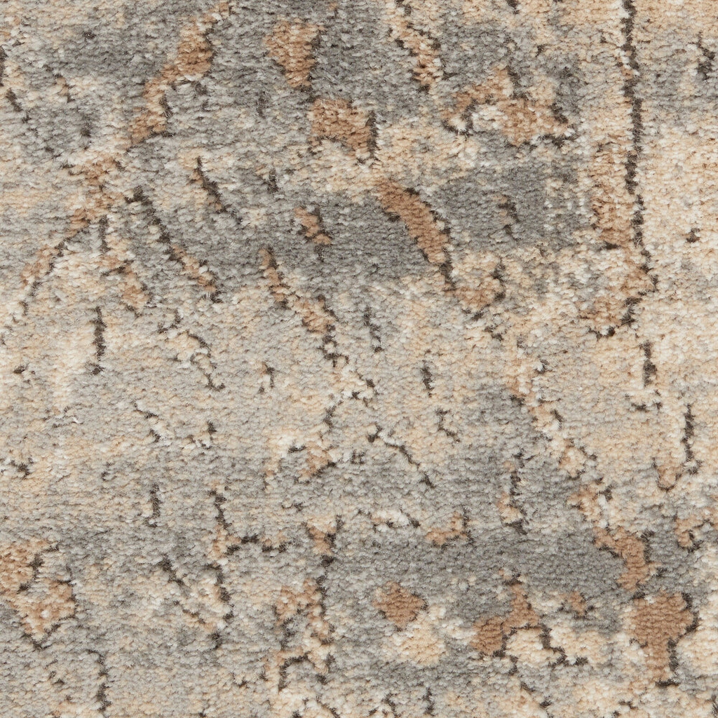 Nourison Concerto Distressed Abstract Beige Grey Area Rug