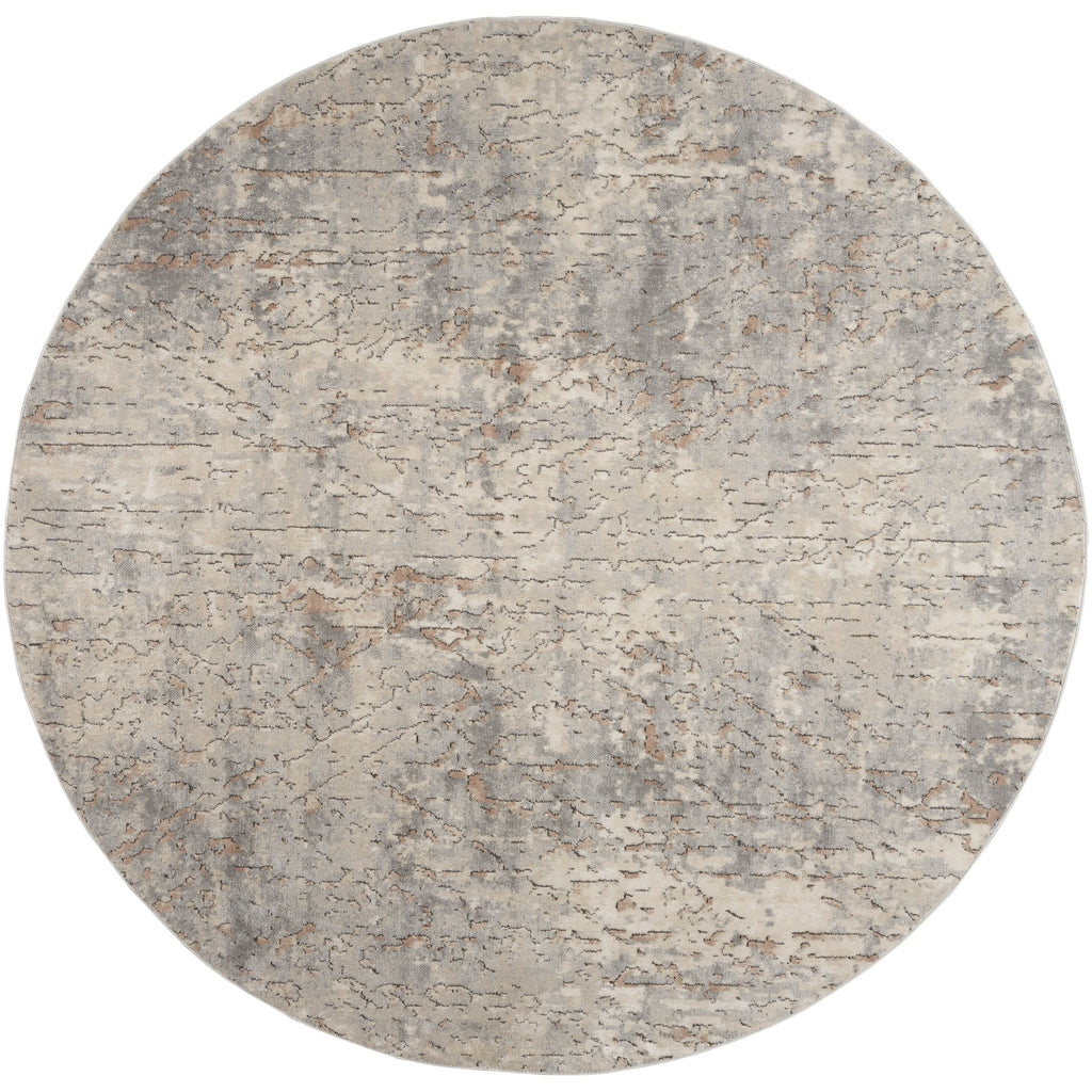 Nourison Concerto Distressed Abstract Beige Grey Area Rug