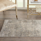 Nourison Concerto Distressed Abstract Beige Grey Area Rug