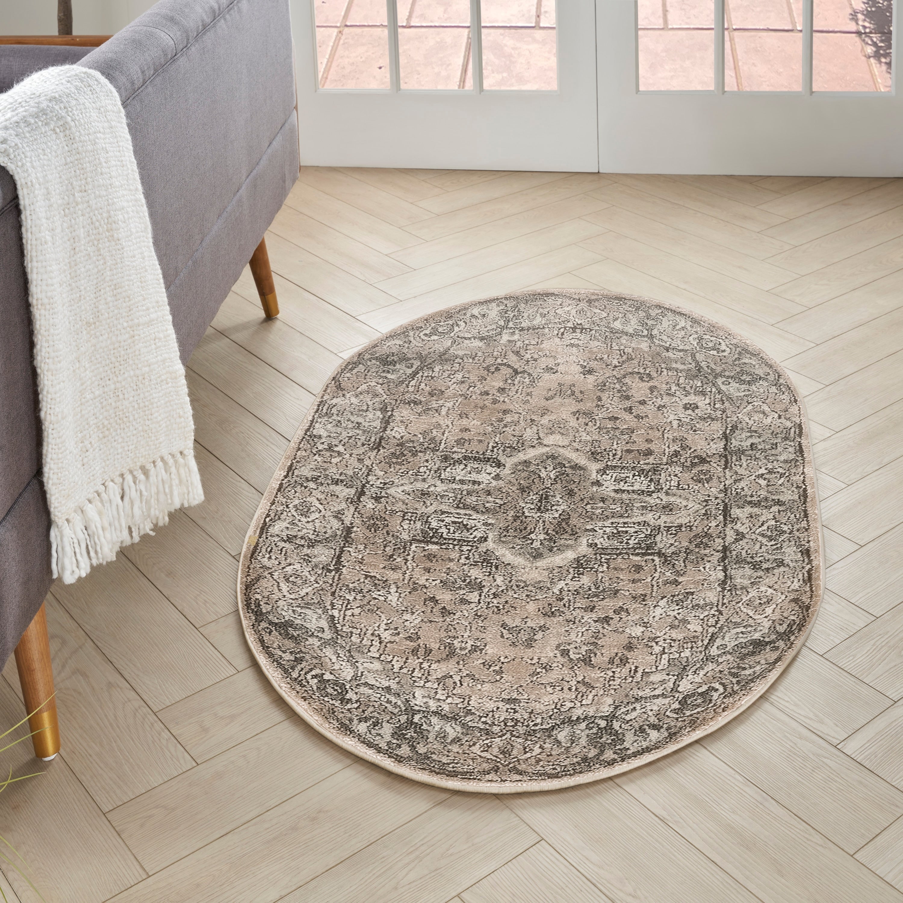Nourison Concerto Classic Persian Medallion Area Rug.