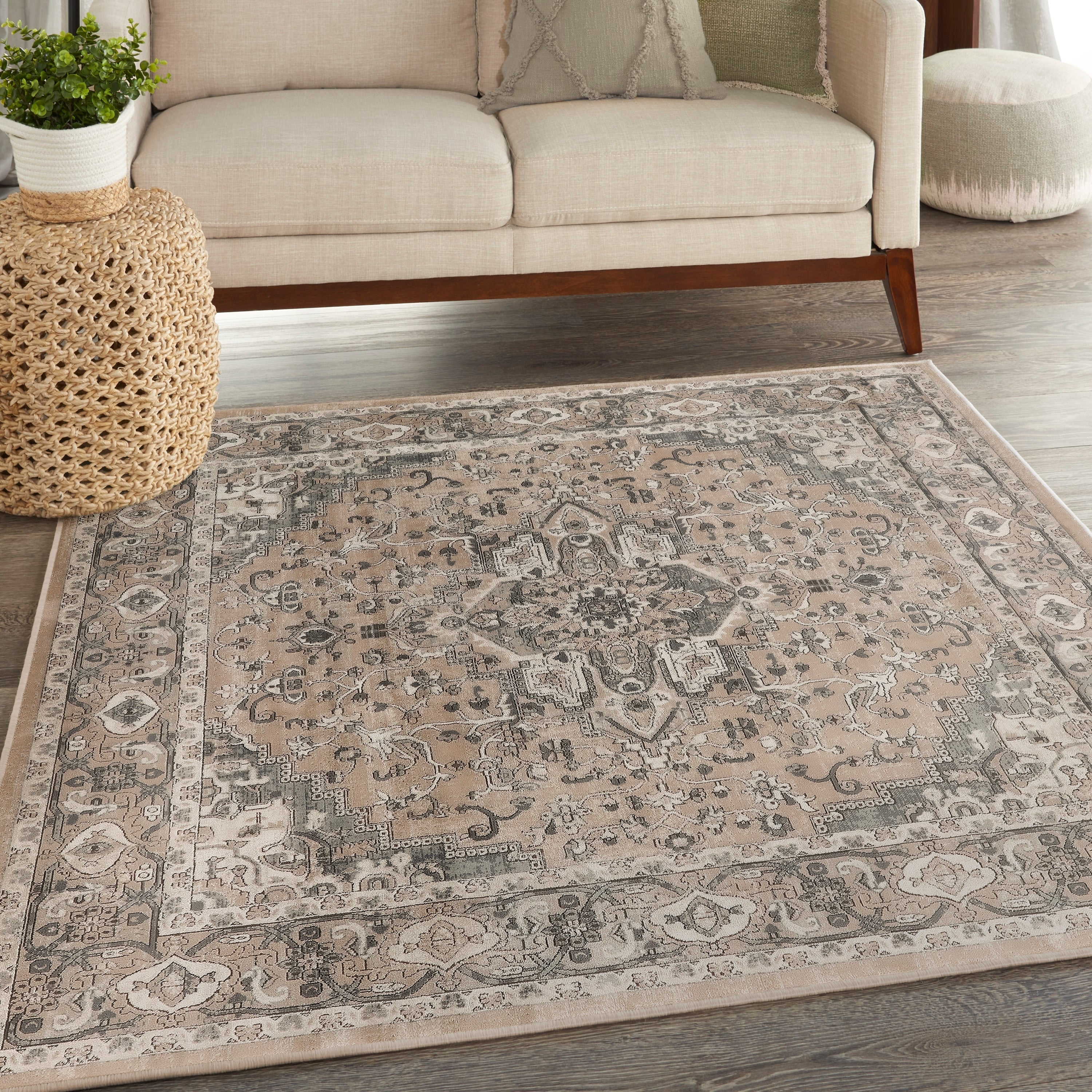 Nourison Concerto Classic Persian Medallion Area Rug.