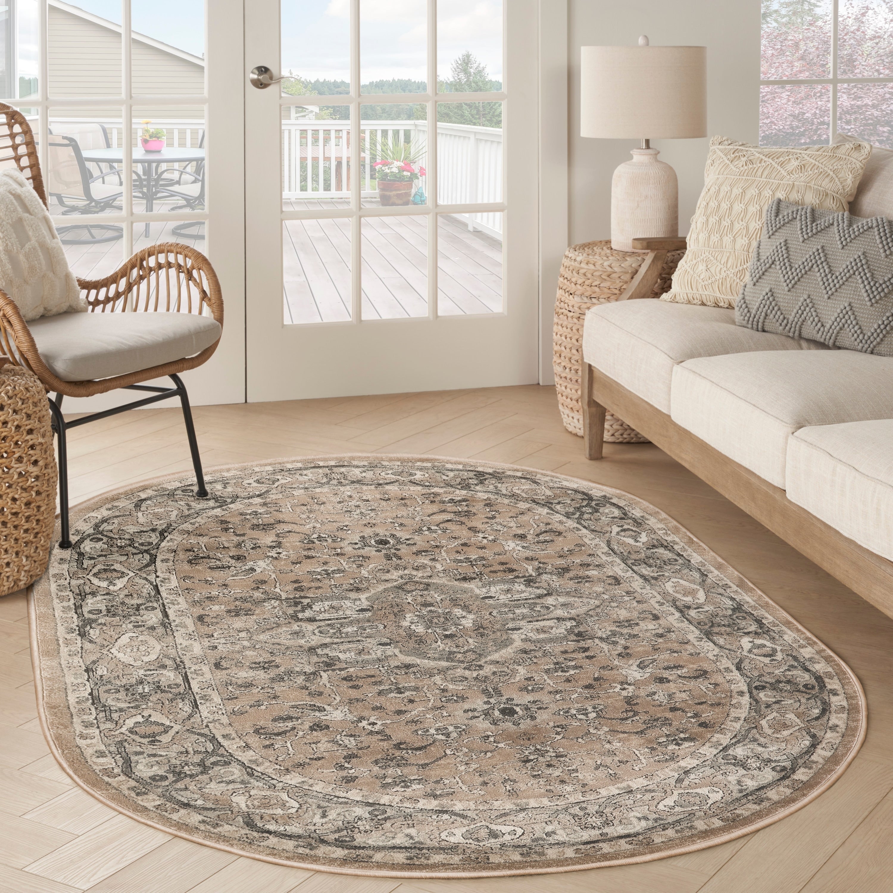 Nourison Concerto Classic Persian Medallion Area Rug.