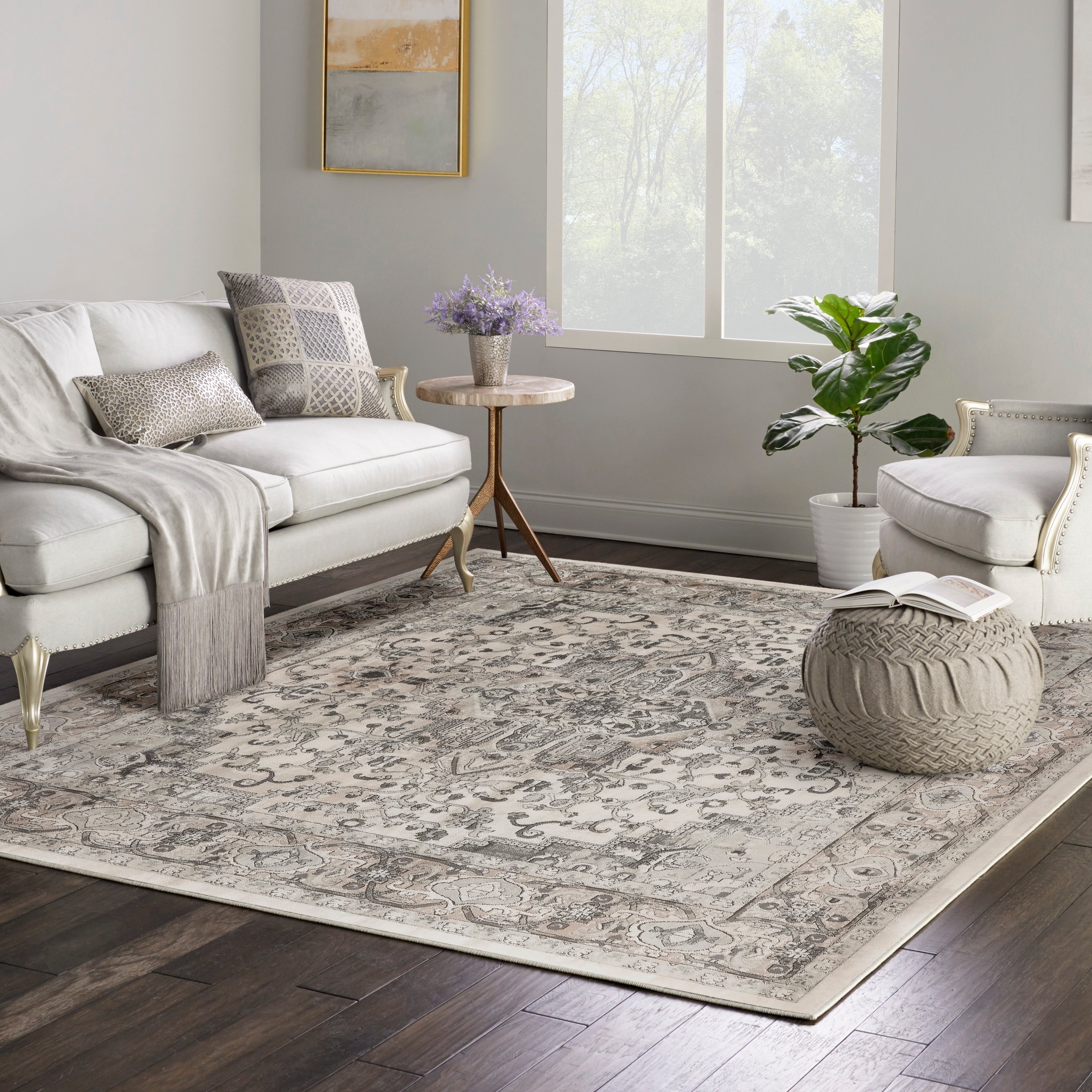 Nourison Concerto Classic Persian Medallion Area Rug.