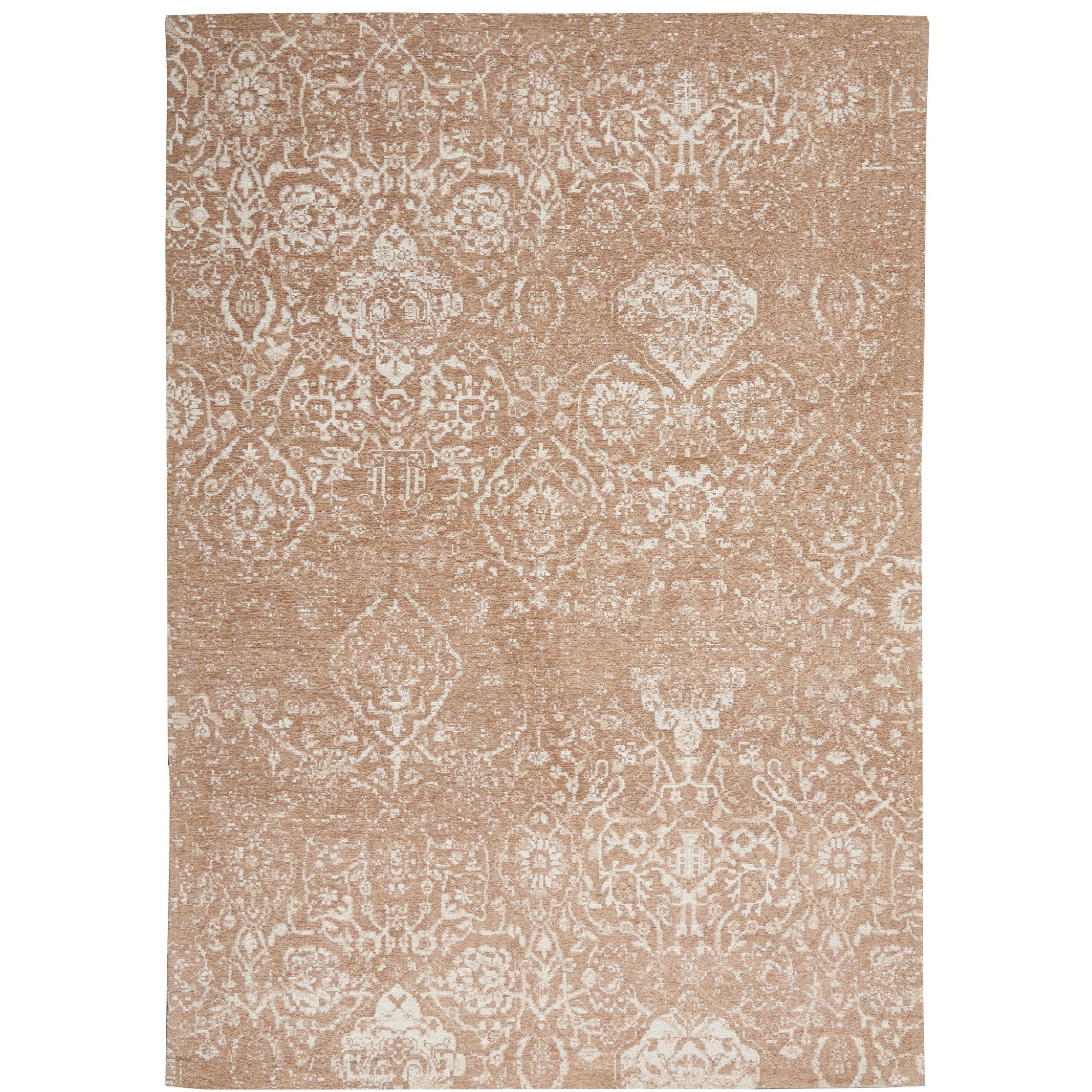 Nourison Damask Distressed Contemporary Area Rug