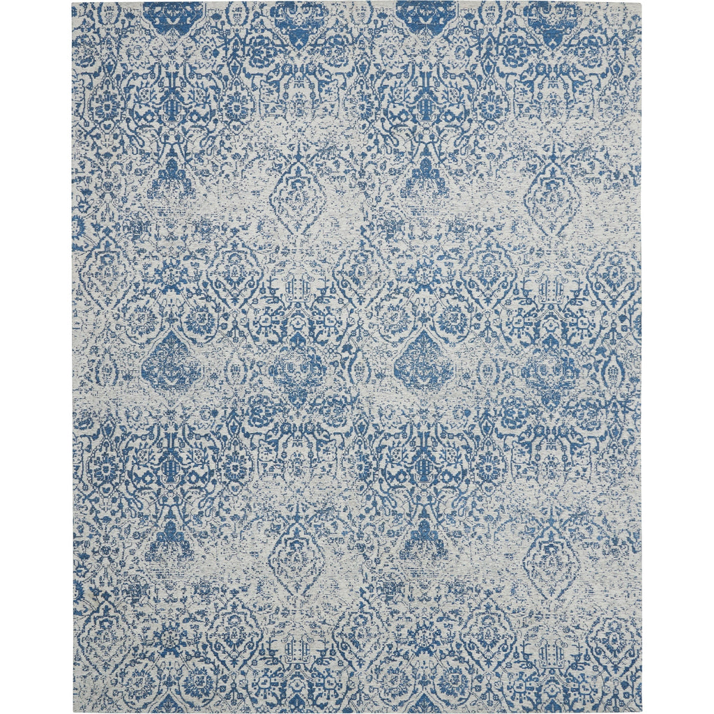 Nourison Damask Distressed Contemporary Area Rug