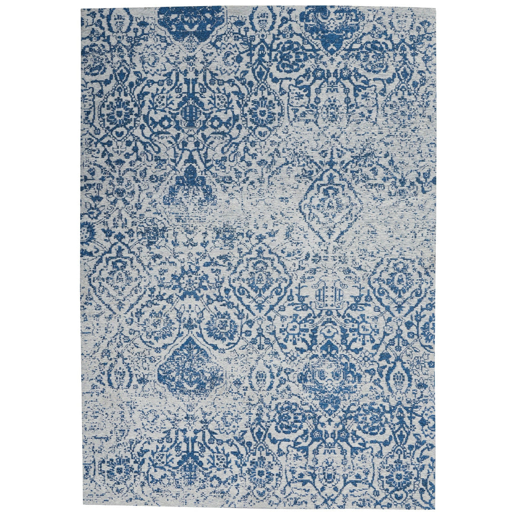 Nourison Damask Distressed Contemporary Area Rug