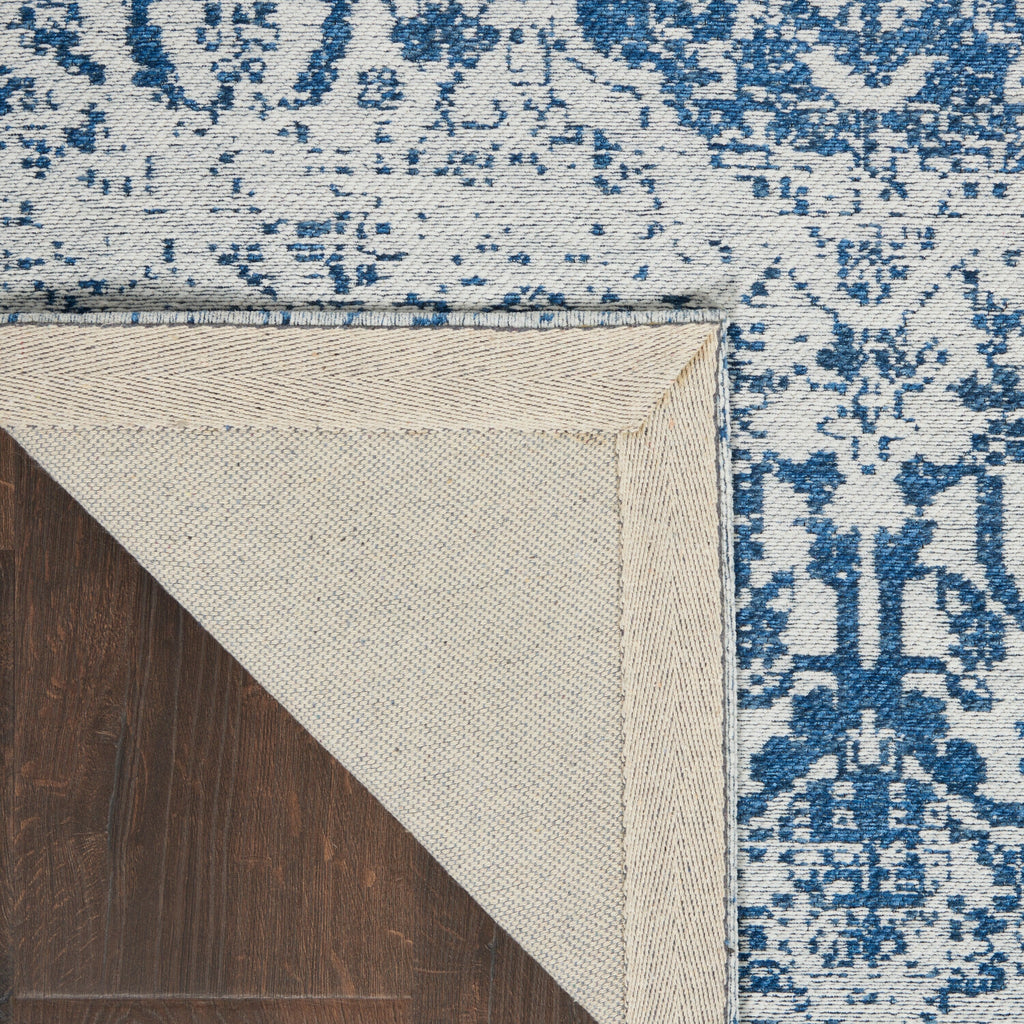 Nourison Damask Distressed Contemporary Area Rug
