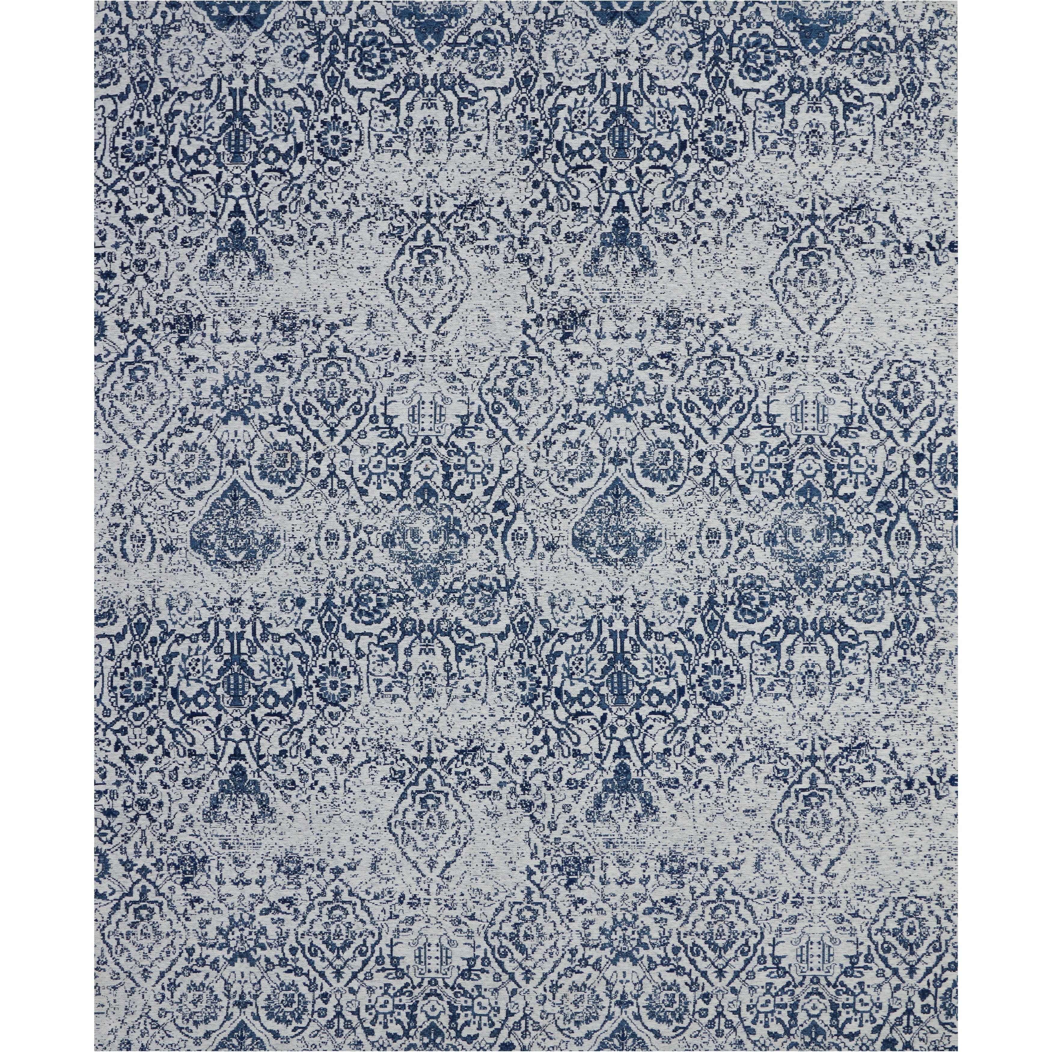 Nourison Damask Distressed Contemporary Area Rug