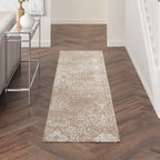Nourison Damask Distressed Contemporary Area Rug