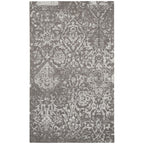Nourison Damask Distressed Contemporary Area Rug