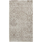 Nourison Damask Distressed Contemporary Area Rug