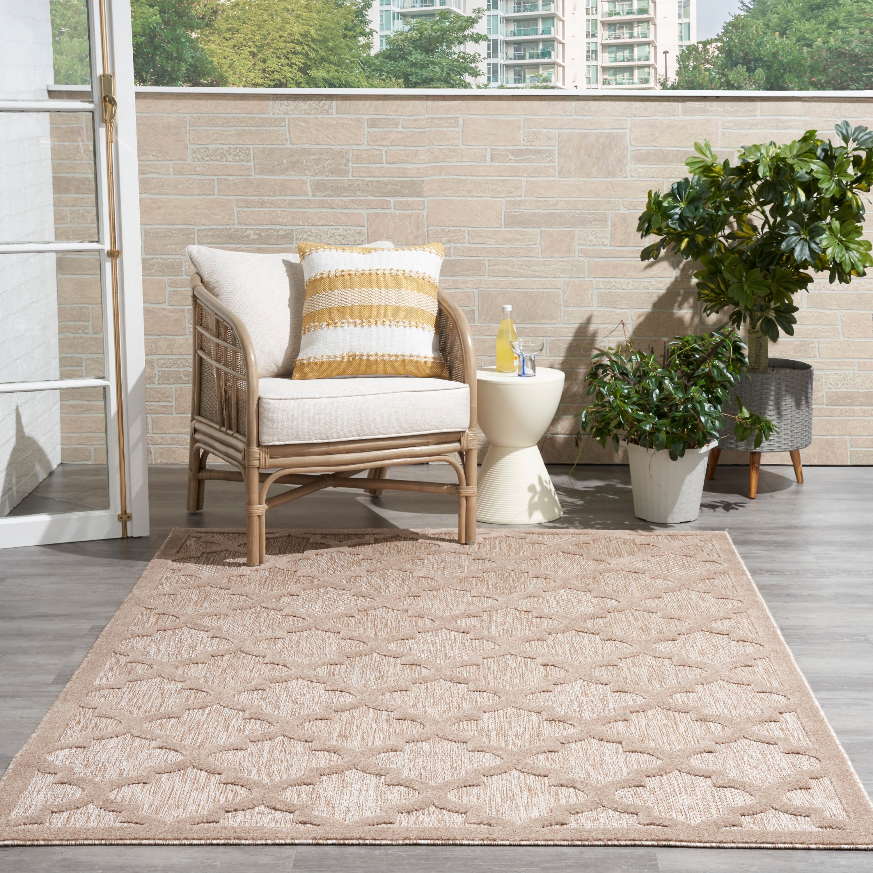 Nourison Easy Care Indoor/Outdoor Moroccan Trellis Area Rug